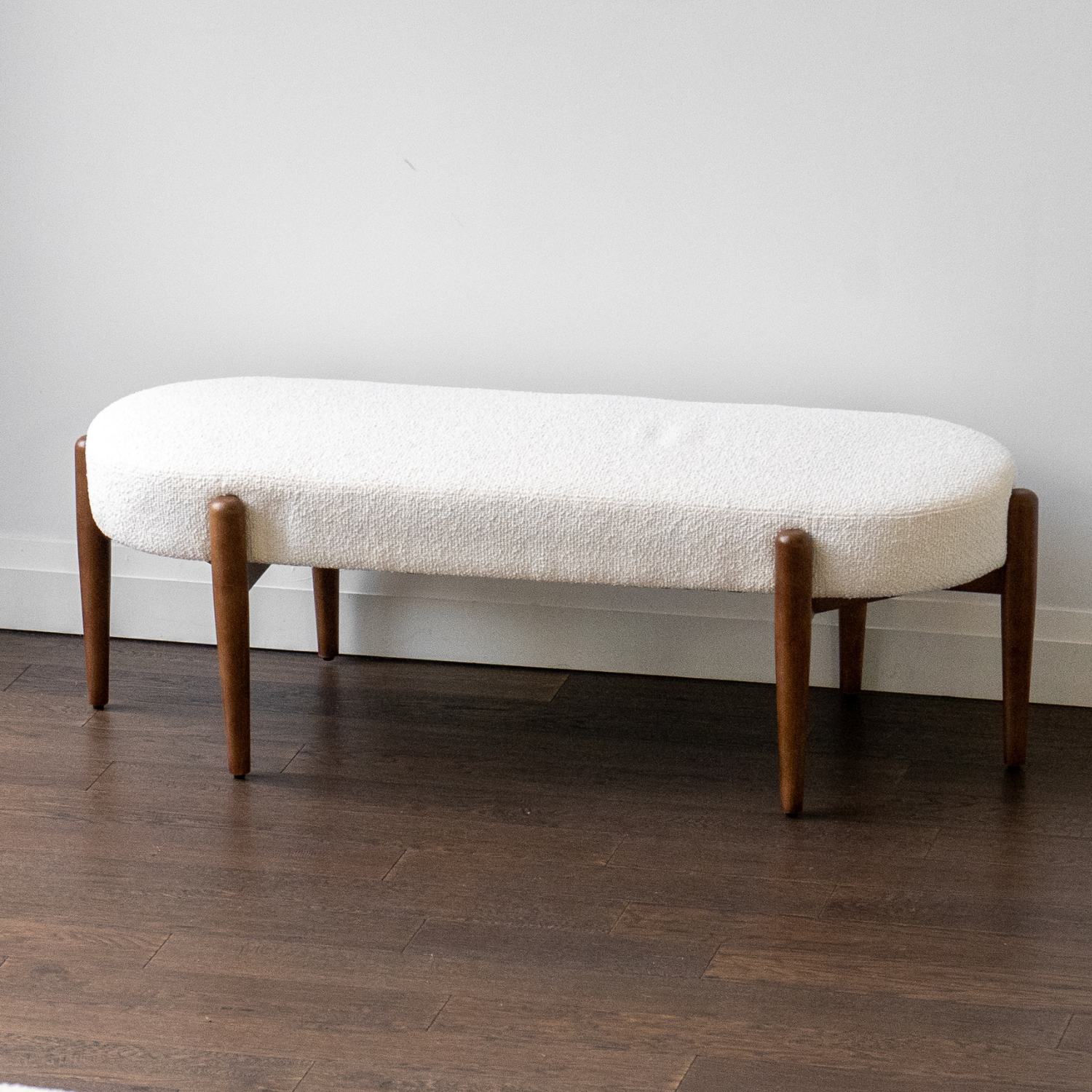 Top-Grain Leather Storage Bench in Pewter - Lift-Top, Solid Wood Frame