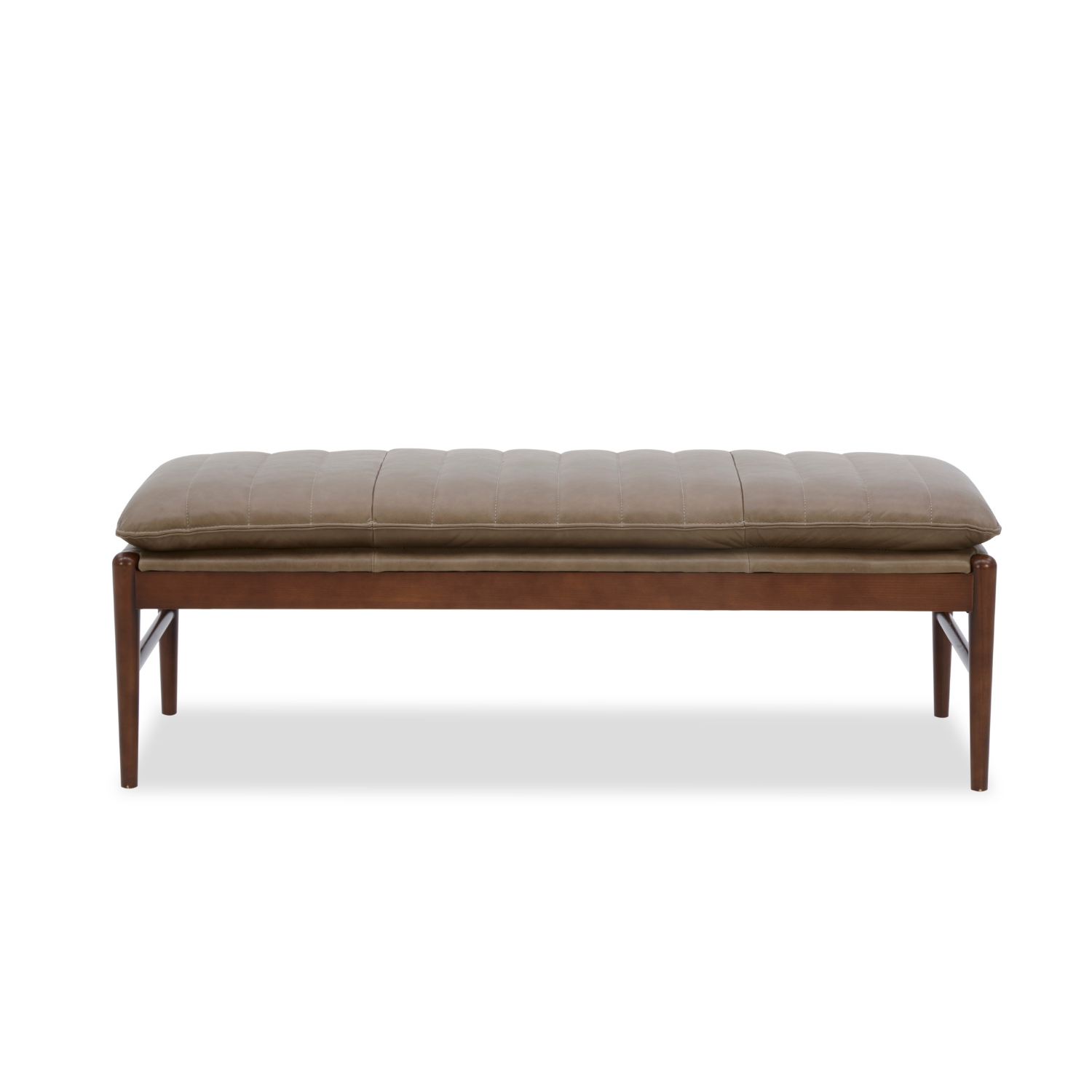 Linen-Textured Storage Bench - Lift-Top, Solid Wood Frame, Hidden Storage
