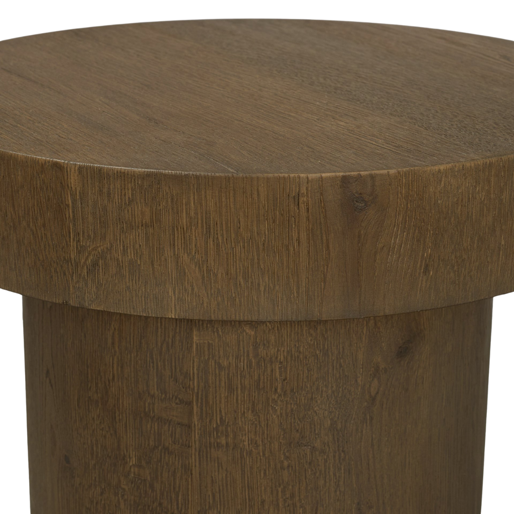 Sculptural Teak Coffee Table - Oval Top, Asymmetrical Base, Natural Grain