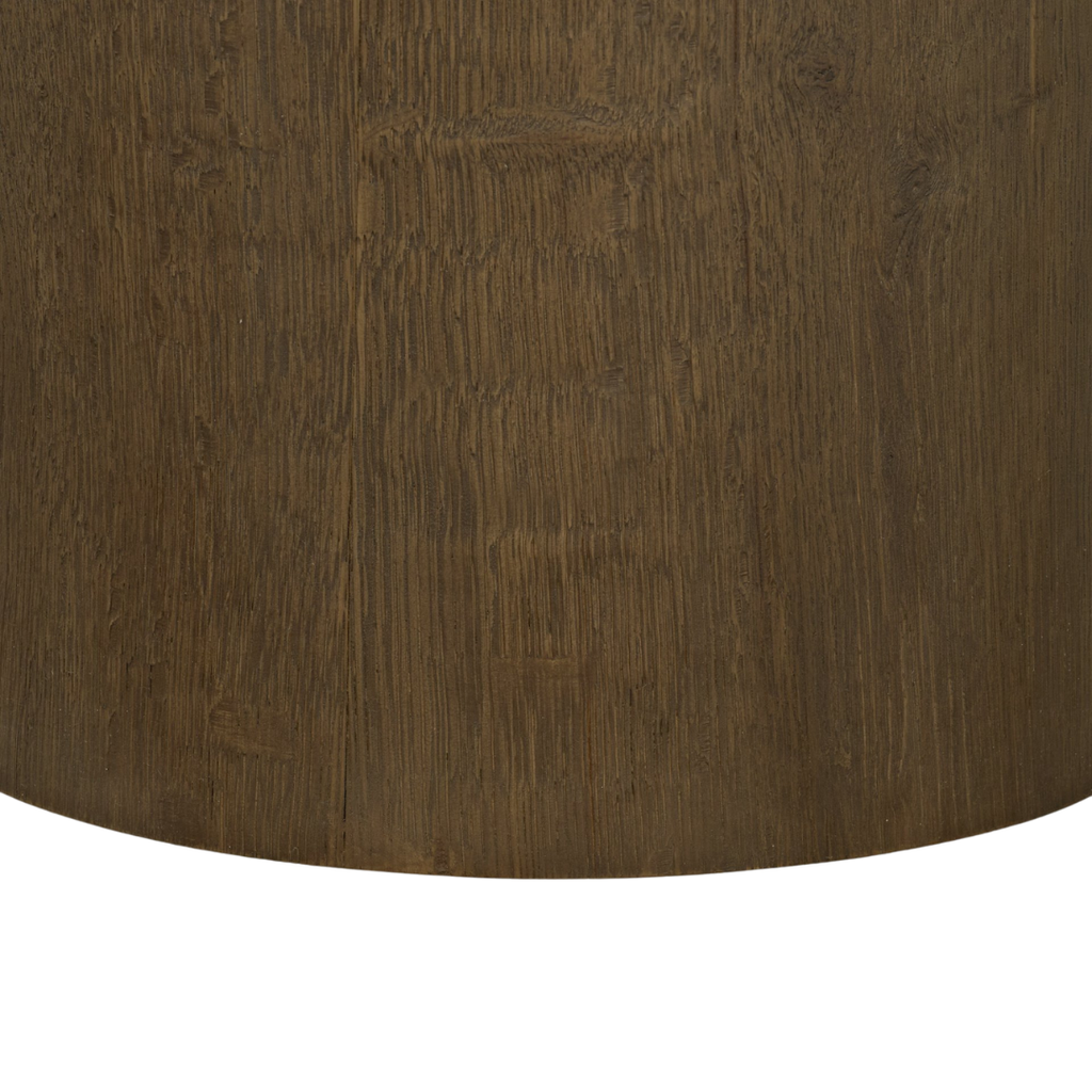 Sculptural Teak Coffee Table - Oval Top, Asymmetrical Base, Natural Grain