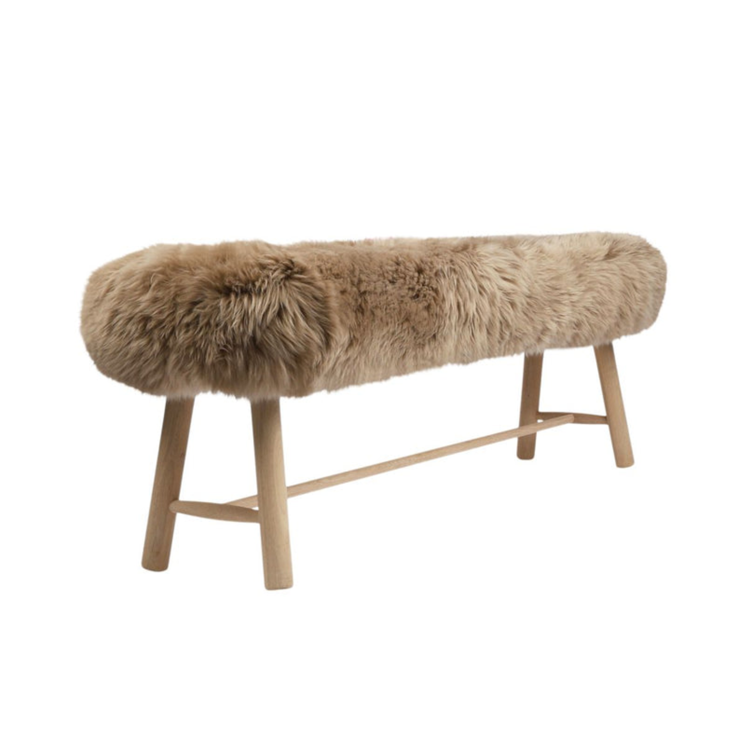 Tufted Storage Bench in Natural Linen Blend - Lift-Top, Pillowy Design