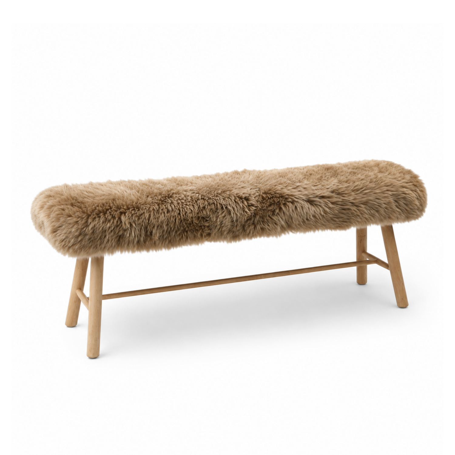 Tufted Storage Bench in Natural Linen Blend - Lift-Top, Pillowy Design