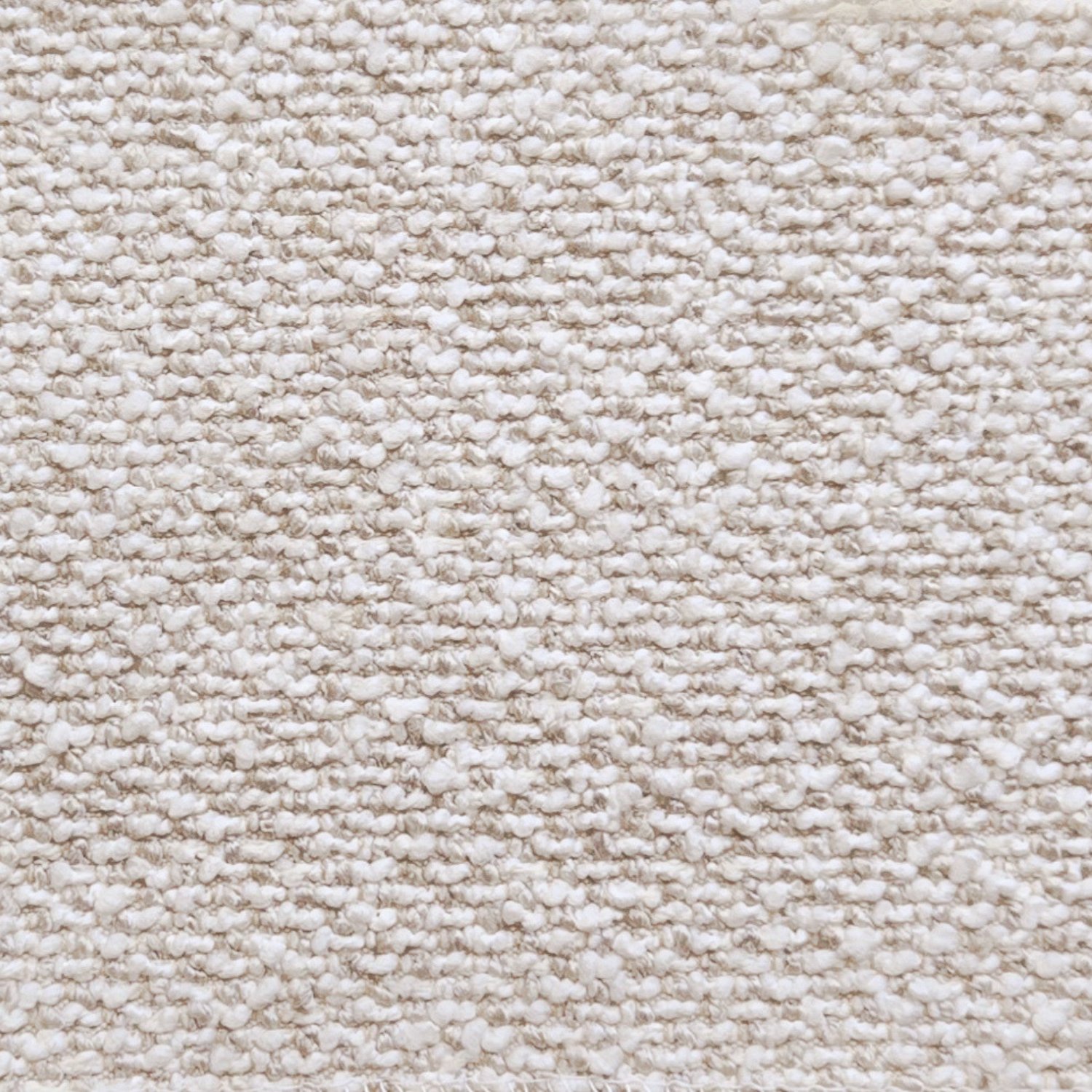 Scandinavian Lounge Chair in Linen-Textured Polyester - Oak Frame, Loose Cushion